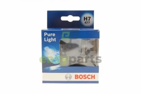 Лампа розжарювання H7 12V 55W PX26d PURE LIGHT (компл) BOSCH 1987301406 (фото 1)