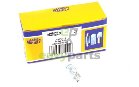 Автолампа W5W 12V 5W W2.1x9.5d Standard (без цоколя) (W5W 12V Blue) MAGNETI MARELLI 002051900000