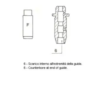 Направляюча клапана EX NISSAN CD17 / CD20 48X7X11. 03 Metelli 01-2583