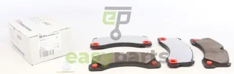 Колодки гальмівні (передні) Porsche Cayenne 07-/VW Touareg 02- (Brembo) (з низьким продукуванням пилу) ZIMMERMANN 24553.960.1