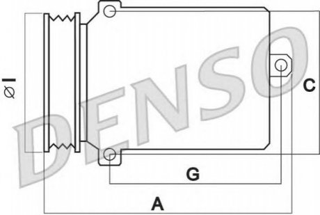 Компресор кондиціонера MERCEDES-BENZ S-CLASS (W221) DENSO DCP17060 (фото 1)