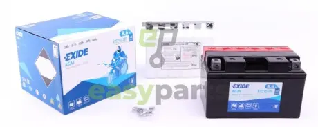 Акумуляторна батарея 8.6Ah/145A (150x87x93/+L/B0) (AGM) (мото) (сухозаряджений) EXIDE ETZ10-BS (фото 1)
