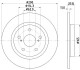 Диск гальмівний задній Toyota Avensis 09- HELLA 8DD355116-121 (фото 4)