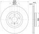 Диск гальмівний передн. вентил. BMW 2 F45 14- X1 F48 15- 330X24 V HELLA 8DD 355 122-641 (фото 4)