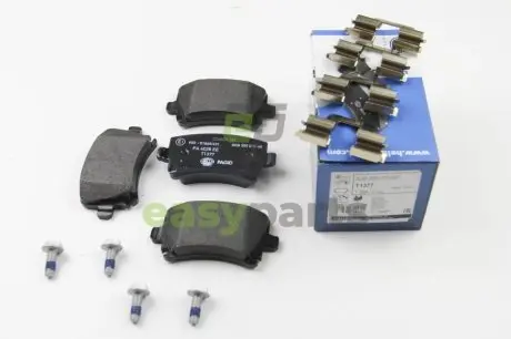 Колодки гальмівнi зад. VW Touran 1.6 1.9 TDI 2.0 TDI 02.03- Skoda HELLA 8DB 355 010-601