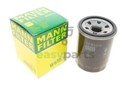 Фльтр масляний Honda Accord 1.6-2.4 83-/Civic 1.0-2.0 87-/HR-V 1.5-1.8 99-/CR-V 1.5-2.4 95- MANN W610/6