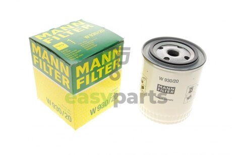 Фільтр масляний Land Rover Discovery89-04/Range Rover 85-02 MANN W930/20