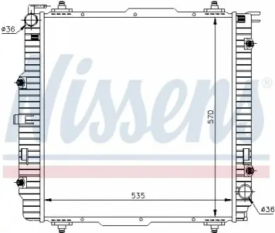 Радіатор охолоджування NISSENS 62599A