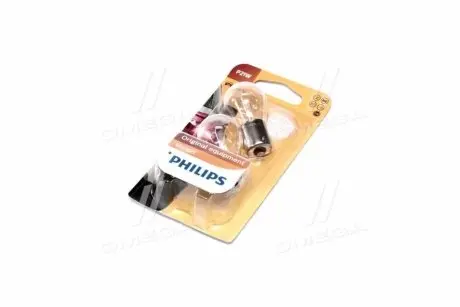 Автолампа P21W 12V 21W BA15s (2 шт. в блістері) PHILIPS 12498B2