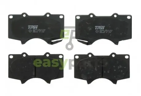 Гальмівні колодки пер. Toyota Land Cruiser/Hilux VII/Lexus GX/ MITSUBISHI PAJERO 01- (sumitomo) TRW GDB3364