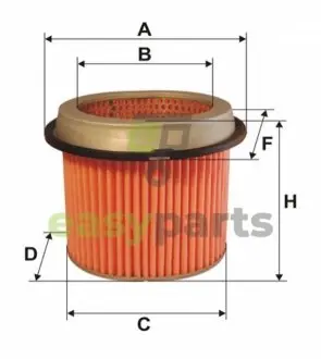 Фільтр повітряний Mitsubishi Lancer III/IV 1.5/1.8 88-92 WIX FILTERS WA6108
