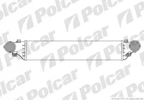 Радіатор інтеркулера MB W202/W203/S203/R171 1.8-2.7D 05.00-02.11 Polcar 5003J8-2