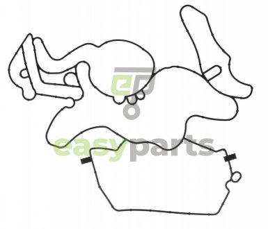 Прокладка кришки двигуна передньої Porsche Cayenne/Panamera 3.0D 10- ELRING 122.472