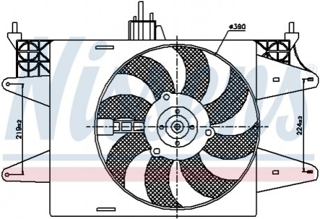 Вентилятор радиатора NISSENS 85572 (фото 1)