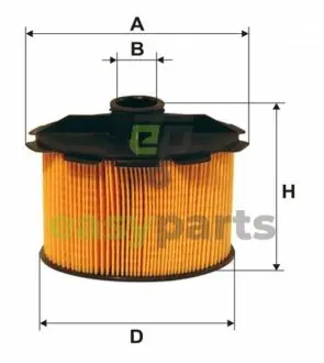 Фільтр паливний Citroen Berlingo/Peugeot Partner 1.9D (DW8) 98- WIX FILTERS WF8177