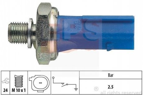 Датчик тиску масла Audi 1.4/1.8/2.0TFSI/Skoda 1.4/1.8/2.0TSI/VW EPS 1.800.192 (фото 1)