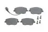 Колодки гальмівні (передні) Seat Ibiza/VW Polo 01-09/Skoda Fabia 99-14/Roomster 06-15 (+датчик) BOSCH 0 986 494 105 (фото 1)