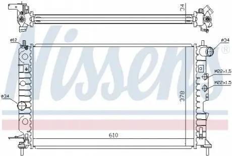 Радіатор NISSENS 630121