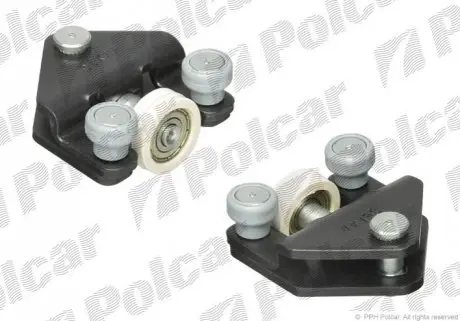Направляюча дверей нижня з роликами Renault Maste/Opel Movano 98-2010 Polcar 6041Z-71