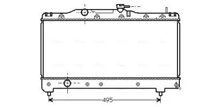 AVA TOYOTA Радіатор охолодження Carina E 1.6/1.8 92- AVA COOLING TO2141
