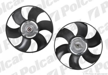 Вентилятор з віскомуфтою MB Sprinter 901-906 00-,Crafter 06- Polcar SV-6099 (фото 1)