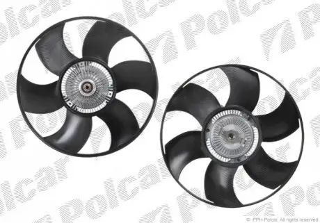Вентилятор с вискомуфтой MB Sprinter 901-906 00-,Crafter 06- Polcar SV-6099