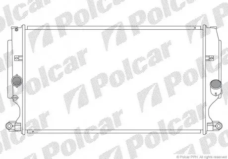 Фото радіатор охолодження Toyota Avensis/Auris/Verso 1.6-2.2D 08- Polcar 811608-4 Радіатор охолодження Toyota Avensis/Auris/Verso 1.6-2.2D 08- Polcar 811608-4