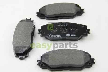 Гальмівні колодки пер. Toyota RAV4 06- (139,1x56x17,5) HELLA 8DB 355 006-861