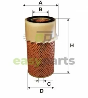 Фильтр воздушный MITSUBISHI AM430/ (WIX-Filtron) WIX FILTERS WA6104