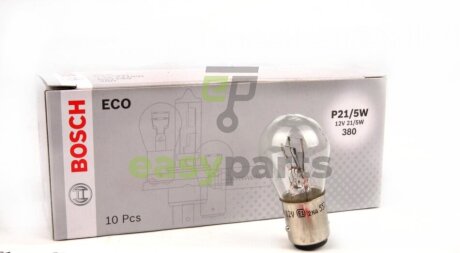 Автолампа P21/5W 12V 21/5W BAY15d Eco BOSCH 1987302814