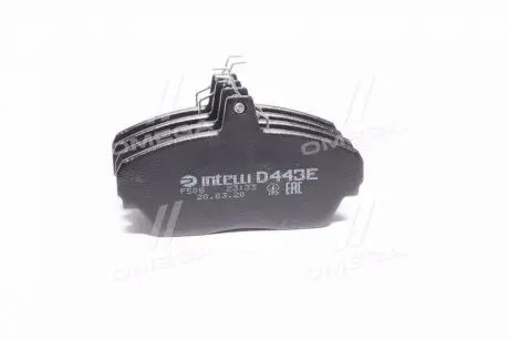Колодка торм. ГАЗ 3110 перед. (компл. 4шт.) (Intelli) DAFMI / INTELLI D443E