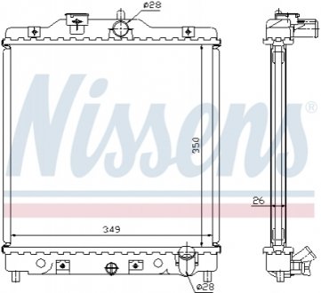 Радиатор охлаждения NISSENS 63310A (фото 1)