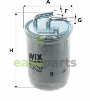 Фільтр паливний Ford Fiesta/Escort 1.8D 89-02/Mazda 121 1.8D 96-03 WIX FILTERS WF8044