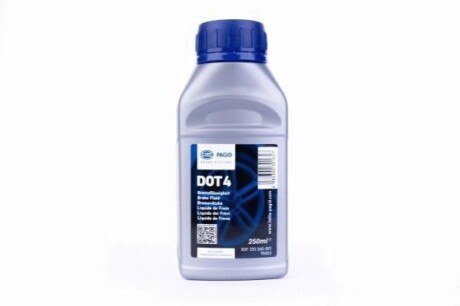 Dot 4 Гальмівна рідина 0,25L HELLA 8DF355360-001