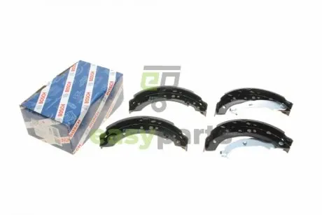 Колодки гальмівні (задні) Smart ForFour 04-06/Mitsubishi Colt 04-12 (барабанні) (203.2x38) BOSCH 0 986 487 746