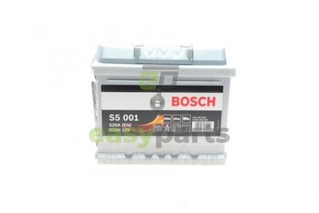 Акумуляторна батарея 52Ah/520A (207x175x175/+R/B13) BOSCH 0092S50010