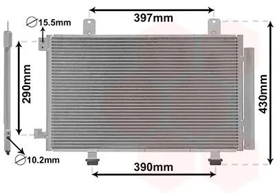Радиатор кондиционера SX4/SEDICI ALL 05- Van Wezel 52005090