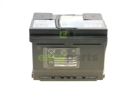 Акумуляторна батарея 61Ah/600A (242x175x175/+R/B13) Premium EXIDE EA612