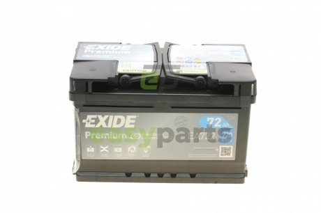 Акумуляторна батарея 72Ah/720A (278x175x175/+R/B13) Premium EXIDE EA722