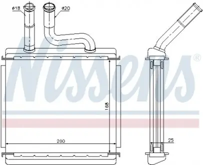 Радіатор пічки NISSENS 76507