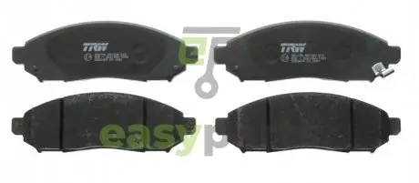 Гальмівні колодки пер.Nissan Navara 2,5dCi 05- TRW GDB3404