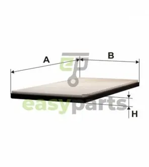Фільтр салону Opel Combo A 94-01/Corsa B 93-00 WIX FILTERS WP6804