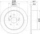Диск гальмівний зад. Lexus RX 03-/Toyota Harrier 2.4 97- HELLA 8DD 355 114-991 (фото 4)