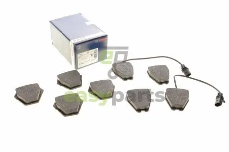 Колодки гальмівні (передні) Audi A4 97-01/A6 97-05/VW Passat B5 00-05/Phaeton 02-08 (+датчики) BOSCH 0 986 424 690