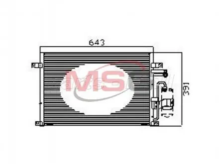 Конденсатор кондиціонера EPICA (V250) PARTS-MALL PXNCC-039