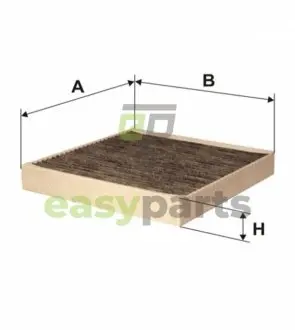 Фільтр салону вугільний WIX FILTERS WP9107