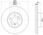 Диск гальмівний перед.BMW X3 (E83) X5 (E53) 3.0/4.4 00- HELLA 8DD 355 127-631 (фото 4)