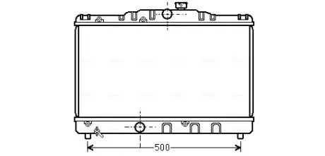 Радіатор охолодження COROLLA EE90 1.3 MT 87-92(AVA) AVA COOLING TO2115
