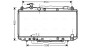 Радиатор охлаждения двигателя RAV4 20i AT +-AC 00 (Ava) AVA COOLING TO2301 (фото 1)