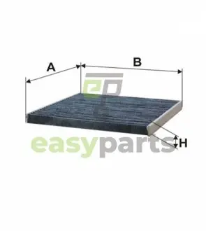 Фільтр салону Toyota Land Cruiser/Yaris 99- (215x214) (вугільний) WIX FILTERS WP9027
